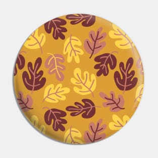 Doodle Acorn Autumn Leaves Pin