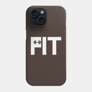 Fit Text Design Phone Case