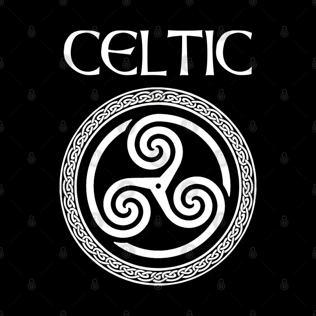 Celtic Heritage Ancient Celtic Triskelion Symbol by AgemaApparel