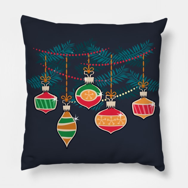 christmas ornaments Pillow by richhwalsh