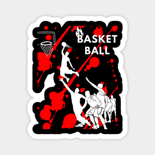 basketball with a beautiful style,amazing design so beautiful what are you waiting for its yours be cool Magnet