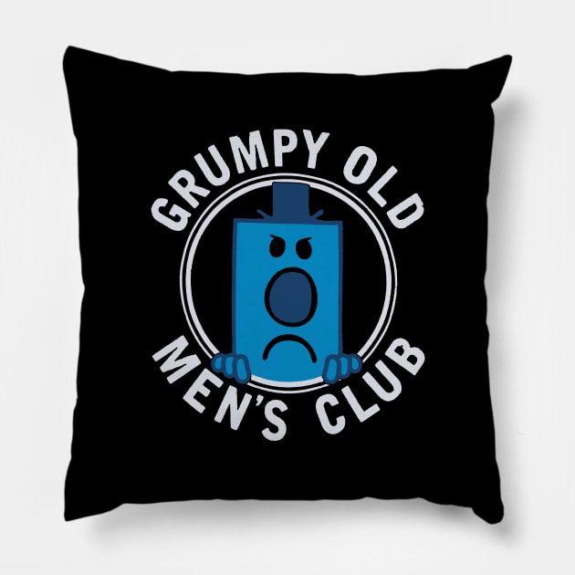 Grumpy Old Men's Club Pillow by zakytuntun