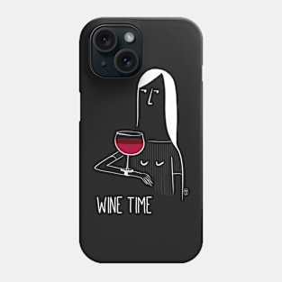 It' wine time [white] Phone Case