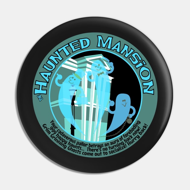 Haunted Mansion (black and blue) Pin by brodiehbrockie