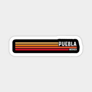 Retro Vintage 70s 80s Style Puebla Mexico Souvenirs Magnet