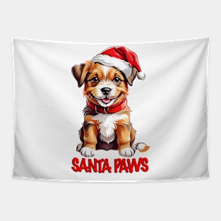 SANTA PAWS Tapestry