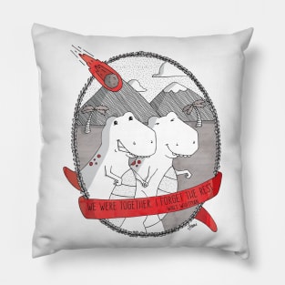 Dinosaurs In Love Pillow