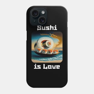 Sushi is love v1 Phone Case