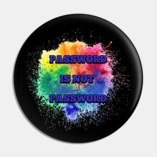 Password not password Pin