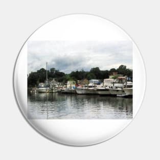 Essex CT - Boats On A Cloudy Day Pin