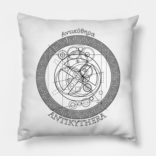 Antikythera Mechanism Drawing Pillow