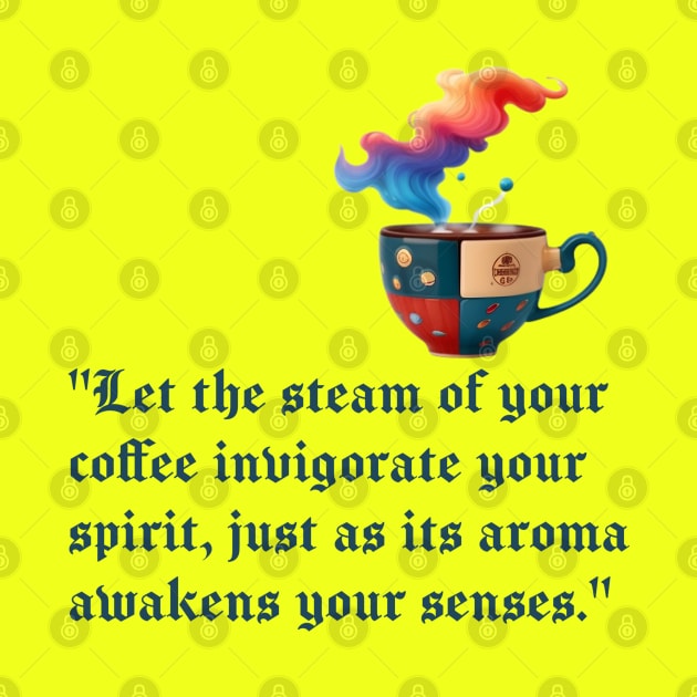 Let the steam of your coffee invigorate your spirit by Inspire Me 