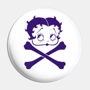 Betty Boop - Jolly Roger tie dye Pin