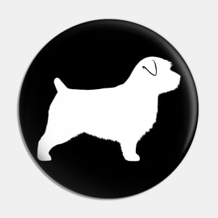 Norfolk Terrier Silhouette Pin