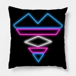 Trans love in neon Pillow