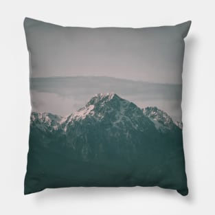 Landscape Snow Mountain Photography Pillow