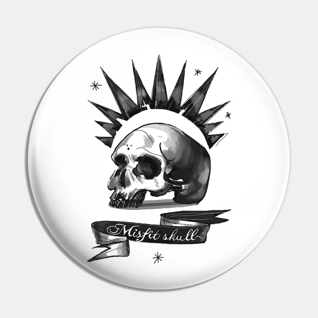 Punk Skull - Life is Strange Pin by ImproveYourself