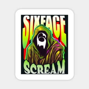 Scream VI (Scream 6) ghostface sixface horror movie graphic design Magnet