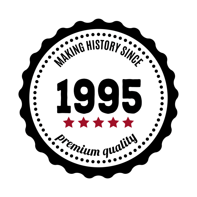 Making history since 1995 badge by JJFarquitectos