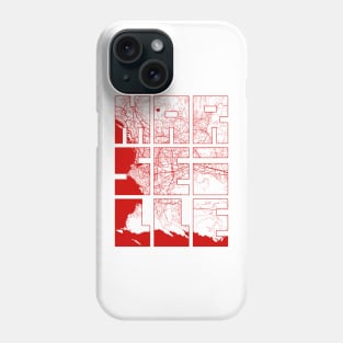 Marseille, France City Map Typography - Oriental Phone Case