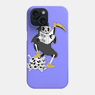 Grim Reaper Reading Book Funny Phone Case