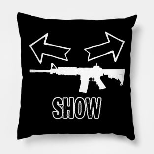 Gun Show Workout Design Pillow