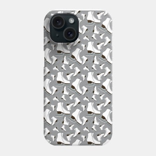 Figure Skates on Ultimate Gray Background Design Phone Case