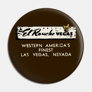 Retro Vintage El Rancho Hotel and Casino Las Vegas Pin