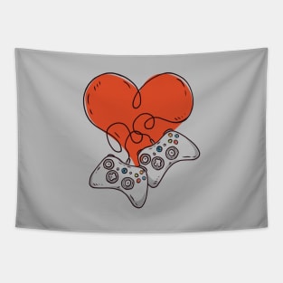 Gamer, gaming Love Tapestry