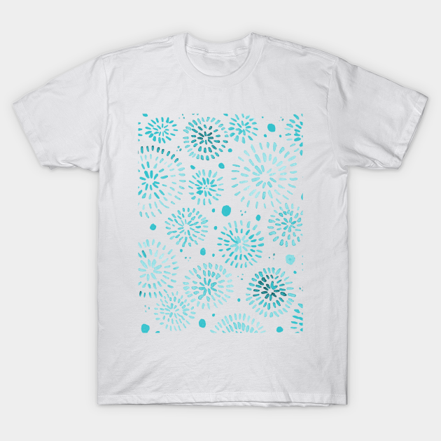 Abstract watercolor sparkles – turquoise - Watercolor - T-Shirt