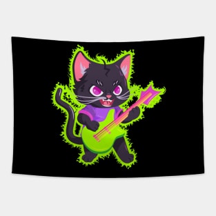 Hard rock kitten Tapestry