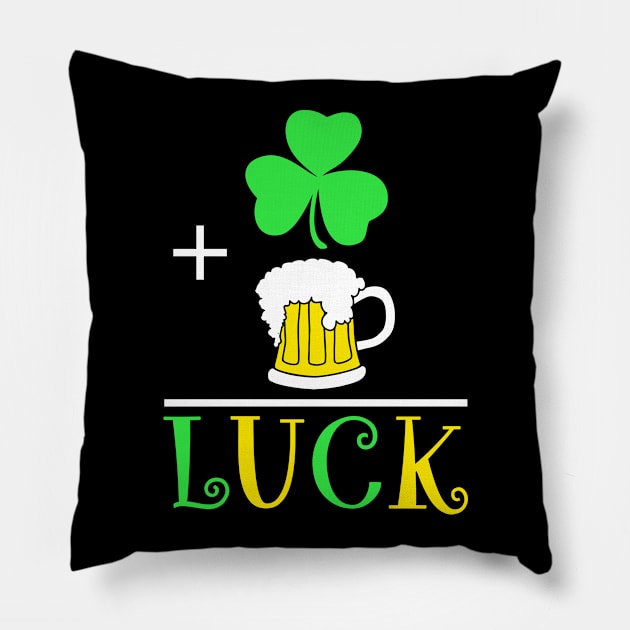 LUCK made from Beer and St Patrick's Day Pillow by adik