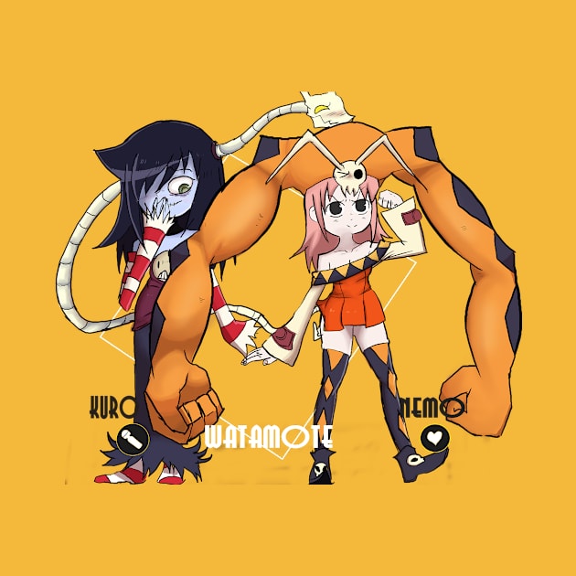 watamote x skullgirls by kurokihollow