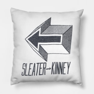 Sleater-kinney arrow Pillow