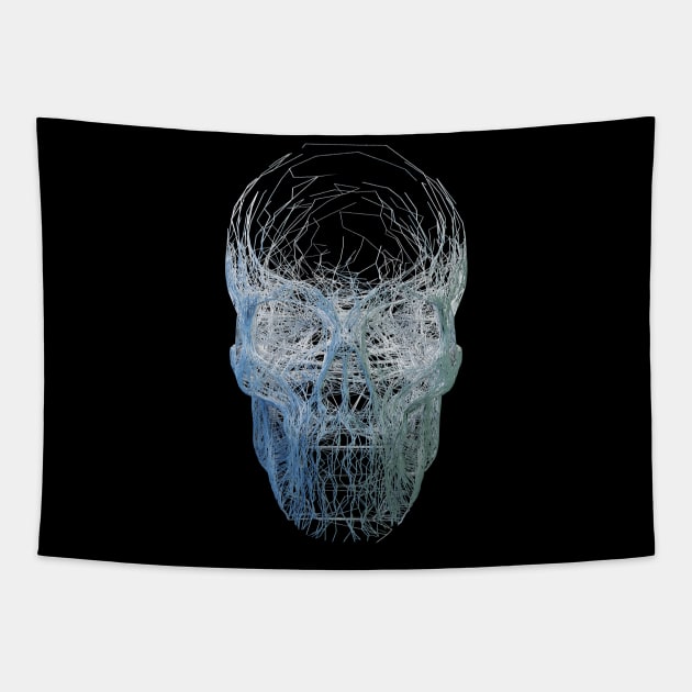 Skull Abstract Art Tapestry by McNutt