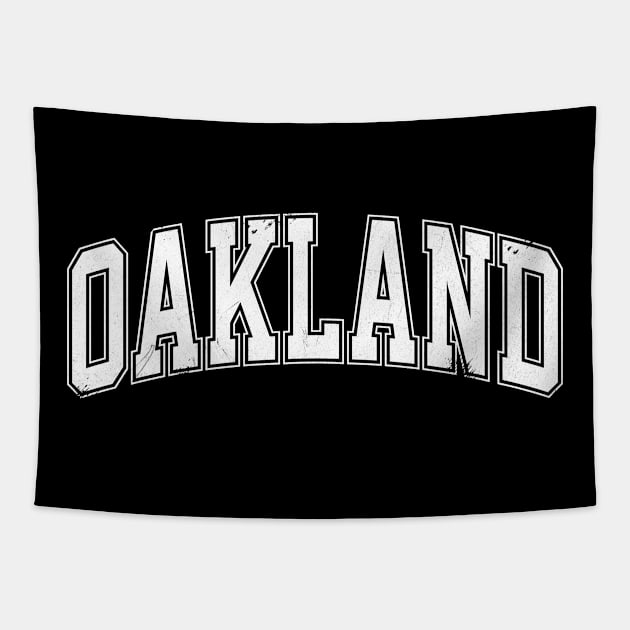 oakland football Tapestry by SmithyJ88