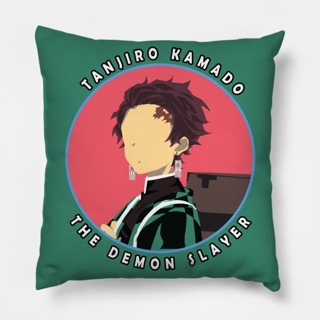 Tanjiro In Circle Pillow by LotusBlue77