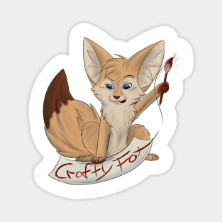 Crafty Fennec Fox Magnet