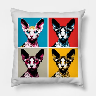 Cornish Rex Pop Art - Cat Lovers Pillow