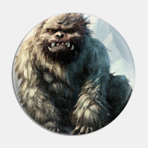 Untamed Mountain Yeti Pin by Star Scrunch