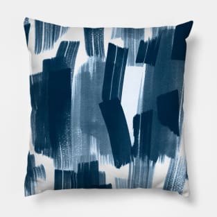 Pocket - BIG BRUSHSTROKES NAVY Pillow