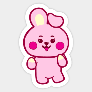BTS Jungkook/전정국, BT21 Cooky & mic Sticker for Sale by Gee Bee