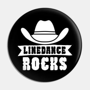 Linedance rocks Pin