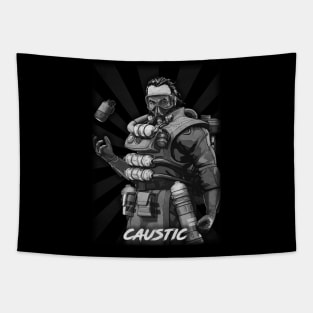 Caustic black Tapestry