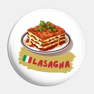 Lasagna | Italian cuisine | Traditional Food Pin