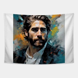 Portrait of Jake Gyllenhaal Tapestry