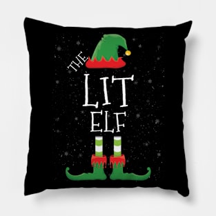 LIT Elf Family Matching Christmas Group Funny Gift Pillow