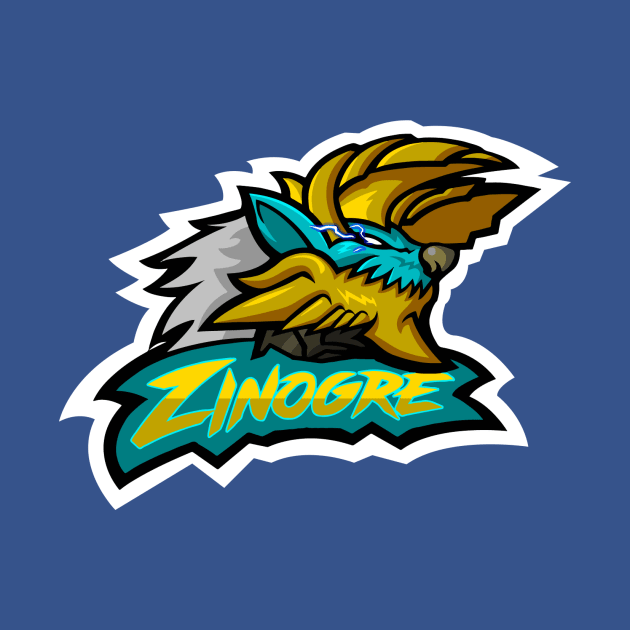 Zinogre Mascot Logo v.2 by Zebnoiser