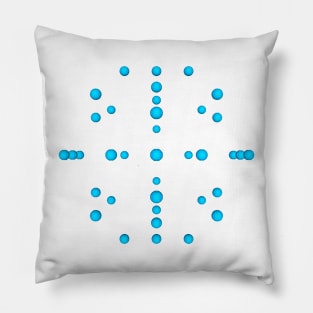 geometron blue f134 gmtrx Pillow