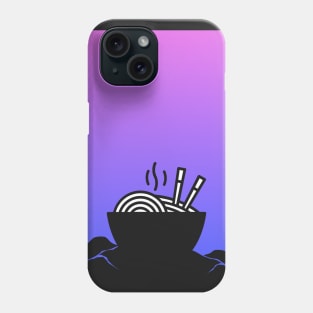 Aesthetic Vaporwave Anime Ramen Phone Case